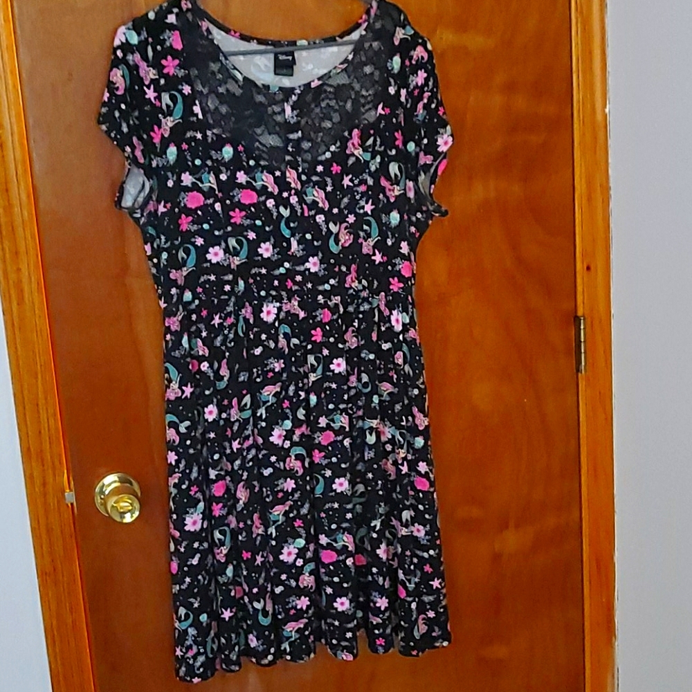 Disney sz 1 Little Mermaid Skater Dress POCKETS